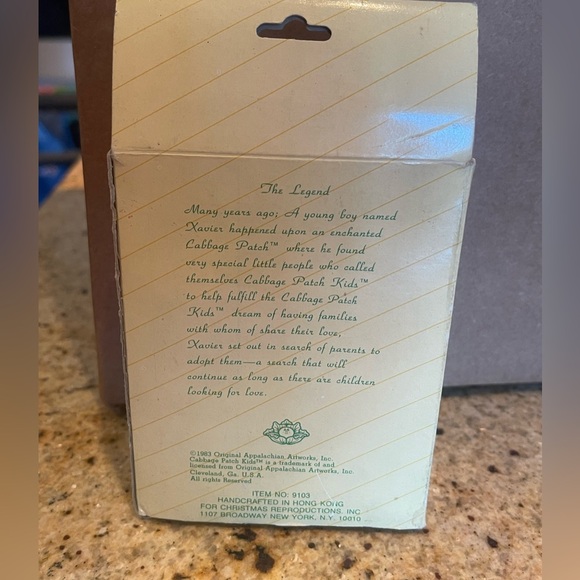 1983 cabbage patch doll ornament - Picture 2 of 2